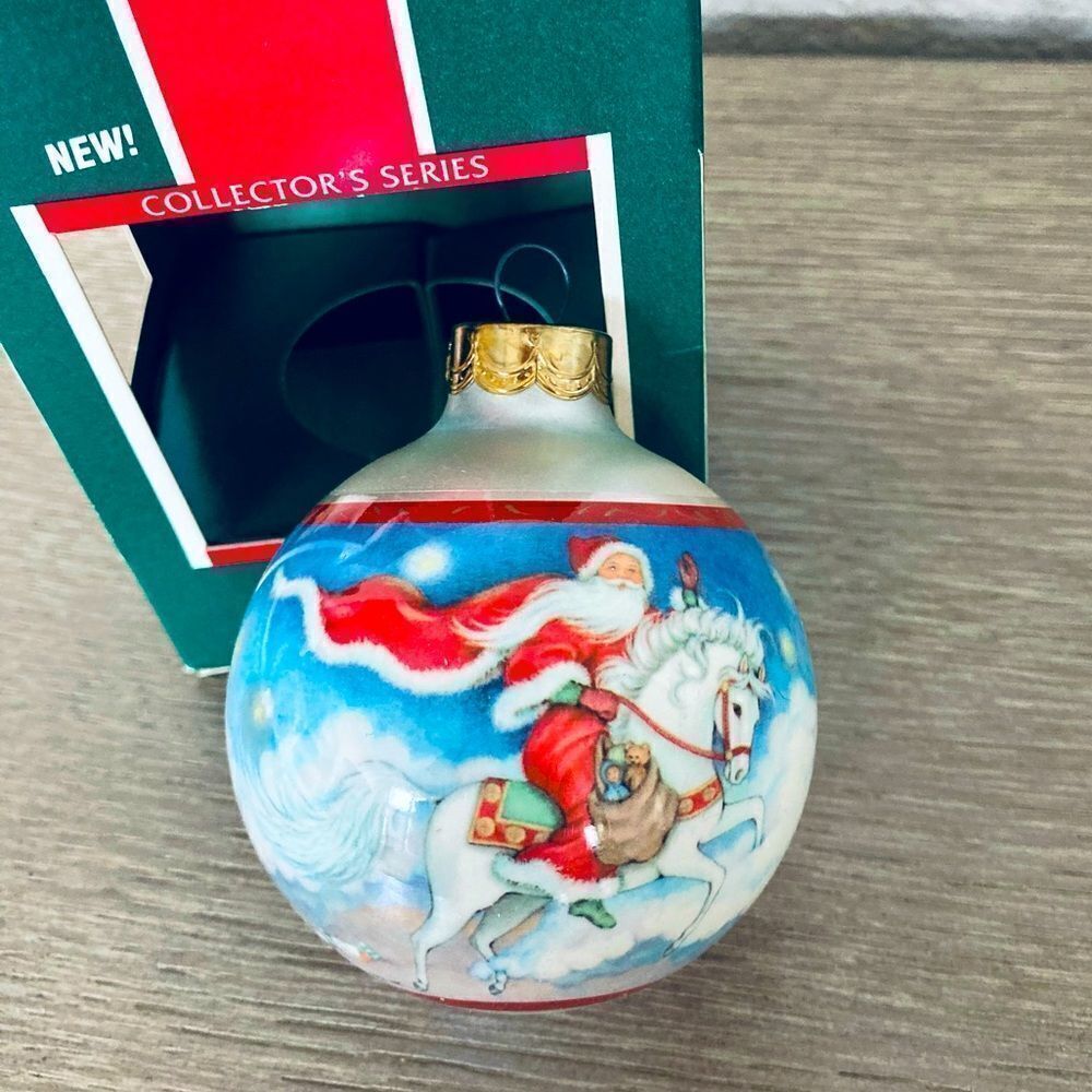 Hallmark Vintage 1989 The Gift Bringers St. Nicholas Christmas Ball Ornament